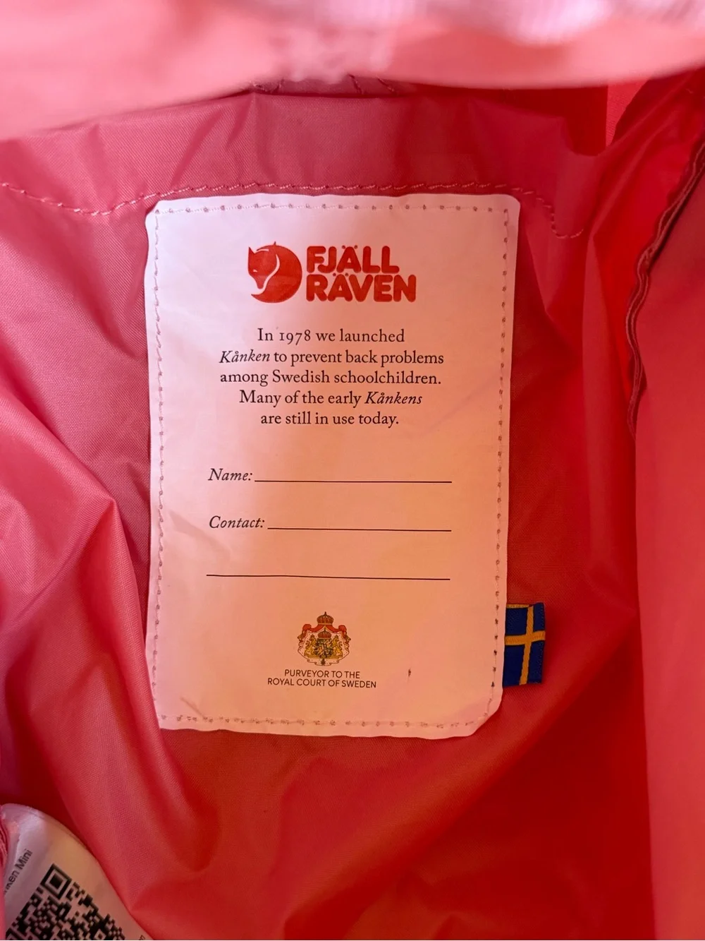 Fjallraven Kanken Mini Pink 7L Backpack Classic Swedish Daypack EUC!